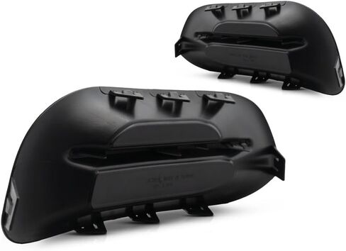 For Dodge Dart 2013 2014 2015 2016 Fog Light Cover Driver and Passenger Side | Pair | Gloss Black | w/Silver Molding | Plastic | Replacement For CH1038142, CH1039142 | 68163981AA, 615343893341 in Saudi Arabia