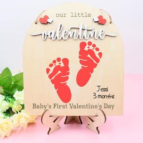 DIY Baby's First St Patricks Day Footprints Art Sign, St. Patrick's Day Craft Newborn Keepsake, Baby Footprint St Patricks Birthday Gift, Baby Milestone Announcement Photo Props, My First St Patrick in Kuwait