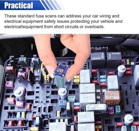 10PCS 30 Amp Car Micro Cartridge Fuses, Car Square Fuse, Micro Female Fuse, Slow Blow FMM Mcase Type Fuses, Automotive Low Profile Mini Box Shaped Fuse for Cars, Trucks and SUVs (30A) in Saudi Arabia