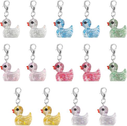 14 Pcs Badge Reel Charms Badge Clips Animals Charms ID Card Name Tag Badge Holder Badge Buddy for Nurses Office Accessories 14 Style in Saudi Arabia