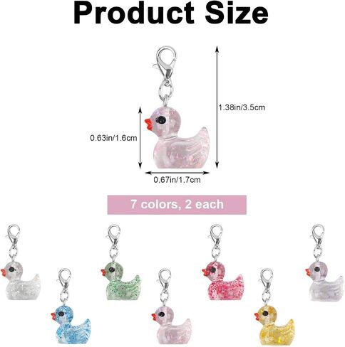 14 Pcs Badge Reel Charms Badge Clips Animals Charms ID Card Name Tag Badge Holder Badge Buddy for Nurses Office Accessories 14 Style in Saudi Arabia