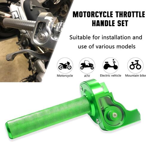 Motorcycle Throttle Assembly,7/8" Quick Twist Throttle Grips with Throttle Cable Aluminum Alloy Universal for CRF KLX SSR TTR 110 125 150 250cc Dirt Pit Bike ATV Mini Bike in Kuwait