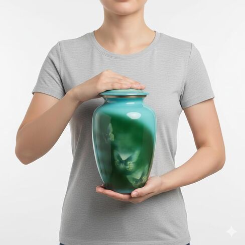 Butterflies in Flight Keepsake Urn for Ashes - Small Size - NOT Intended for Full Cremation Ash Quantity in Saudi Arabia