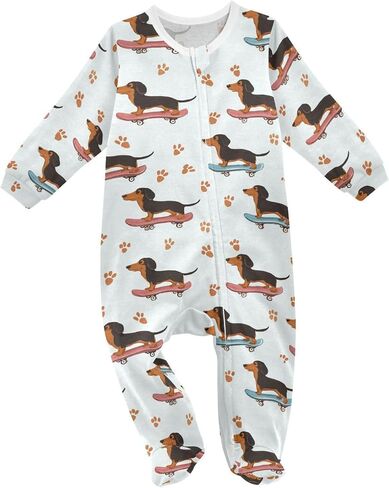 Dussdil Baby Footies Footies Footies Newborn Rompers Pajamas Cotton Pjs for Sleep Play Boys Girls in Kuwait