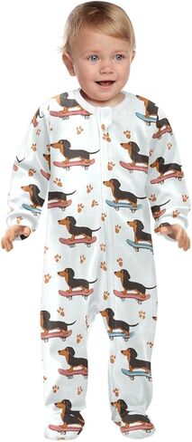 Dussdil Baby Footies Footies Footies Newborn Rompers Pajamas Cotton Pjs for Sleep Play Boys Girls in Kuwait