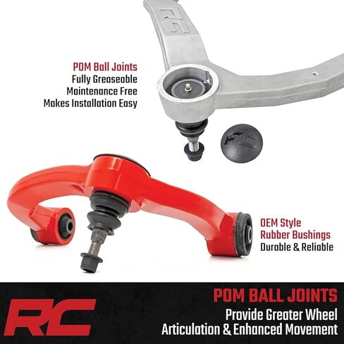 Rough Country Forged OE Upgrade Control Arms for 04-24 Nissan Titan - 82008RED in Saudi Arabia