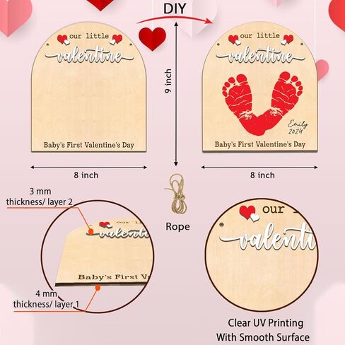 DIY Baby's First St Patricks Day Footprints Art Sign, St. Patrick's Day Craft Newborn Keepsake, Baby Footprint St Patricks Birthday Gift, Baby Milestone Announcement Photo Props, My First St Patrick in Kuwait