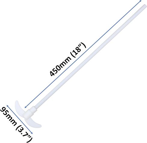 قضيب التحريك PTFE مقاس 300 مم لخلاط النمام العلوي مع شفرات قابلة للطي in Kuwait