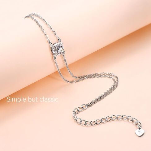 AINUOSHI Moissanite Bracelets for Women, 14K Gold Plated 925 Sterling Silver Women Bracelet, Anniversary Birthday Gifts for Daughter Mom Wife Grandma Sister in Saudi Arabia