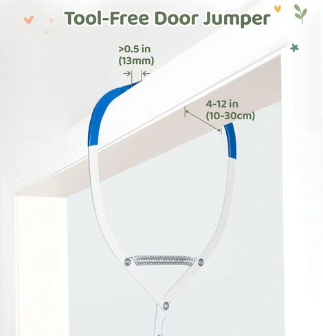 Slevoo Baby Jumper, Baby Doorway Jumper with Door Clamp Adjustable Strap, Fun Activity for 6-12 Months Baby Infant in Kuwait