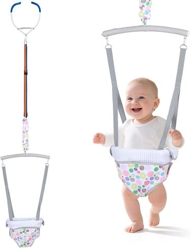 Slevoo Baby Jumper ، Jumway Doorkway Jumper مع حزام قابل للتعديل مشبك الباب ، نشاط ممتع لمدة 6-12 شهرًا. in Kuwait