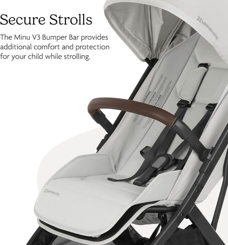UPPAbaby Bumper Bar for Minu V3 Stroller - Quick Attachment - Folds with Stroller - Black in Saudi Arabia