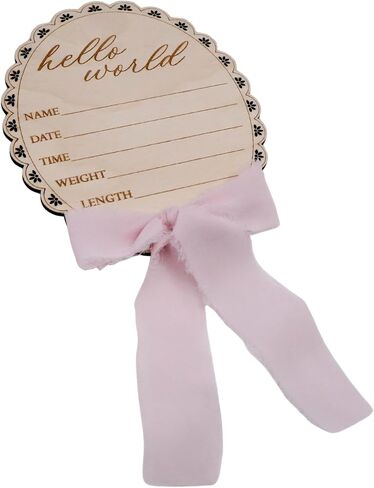 Hello World Baby Announcement Sign, Newborn Birth Stats Sign, Hospital Baby Announcement Photo Prop Sign in Saudi Arabia