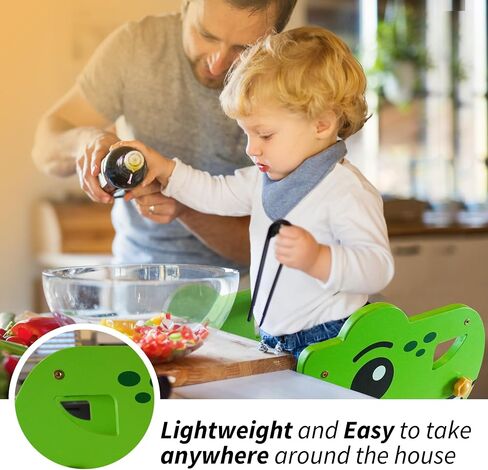 Toddler Tower Adjustable Height Trike Dino Toddler Step Stool– Safe Standing Kids Step Stool– Kids Step Stools for Toddlers– Stools for Kitchen Counter & Bathroom – Learning Tower Kitchen Stool Helper in Saudi Arabia