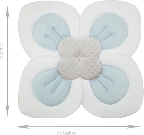 PandaEar Baby Bath Pad for Infant Newborn | Soft Flower Petals for Sink Bathtub Essentials Shower Gift (Pink) in Kuwait