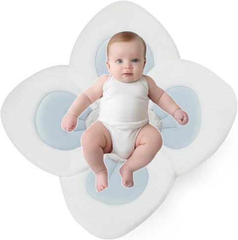 PandaEar Baby Bath Pad for Infant Newborn | Soft Flower Petals for Sink Bathtub Essentials Shower Gift (Pink) in Kuwait