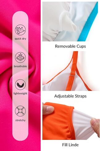 Aqua Eve Women's High Waisted Bikini - Twist Front Two Piece Swimsuits Full Coverage Color Block Bathing Suits 2025 Swimwear in Saudi Arabia