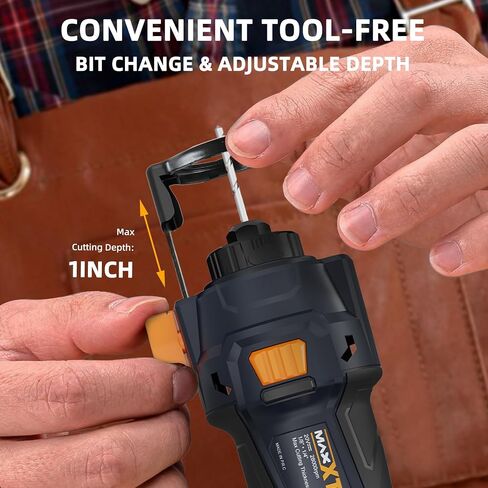 MAXXT Cordless Cut Off Tool, Drywall Rotary Saw 28000 RPM,Tool Free Depth Adjustment, Drywall Cutting Tool for Plywood/Wood/Drywall(Tool Only) in Saudi Arabia