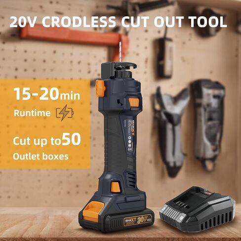 MAXXT Cordless Cut Off Tool, Drywall Rotary Saw 28000 RPM,Tool Free Depth Adjustment, Drywall Cutting Tool for Plywood/Wood/Drywall(Tool Only) in Saudi Arabia