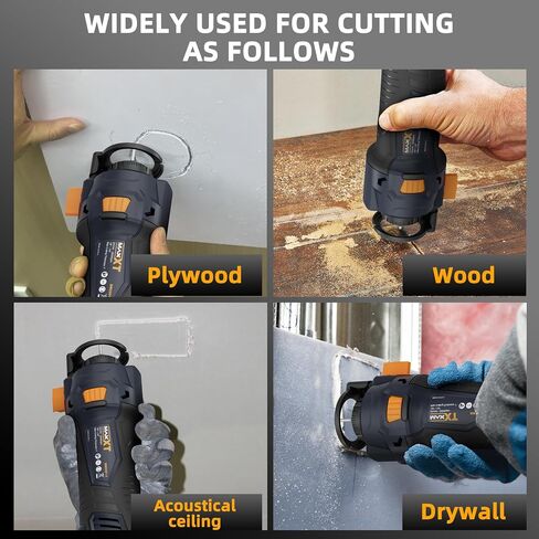 MAXXT Cordless Cut Off Tool, Drywall Rotary Saw 28000 RPM,Tool Free Depth Adjustment, Drywall Cutting Tool for Plywood/Wood/Drywall(Tool Only) in Saudi Arabia