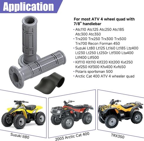 7/8 مقود قبضة المطاط ATV مقبض المقبض الاستبدال للمزرعة 350 420 Fourtrax 200 300 Recon 250 SPORTRAX 250EX 300EX FOREMAN in Kuwait