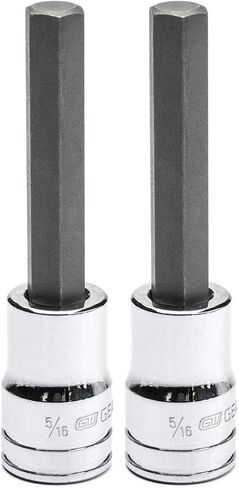 GEARWRENCH 3/8" Drive Mid-Length Hex Bit SAE Socket 5/16" - 82527 (Pack of 2) in Saudi Arabia