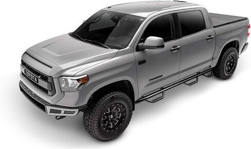 RealTruck Nerf Steps for Dodge RAM | Cab Length, Heavy Duty Steel, Textured Black | D0273QC-TX | Fits 2002-2008 Dodge RAM 1500, 2002-2009 2500/3500 Quad Cab 4 Door, SRW/DRW Gas/Diesel in Kuwait