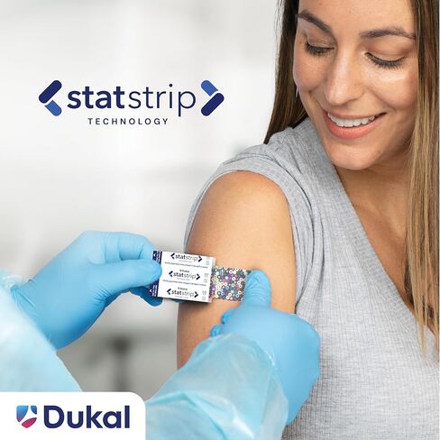 Glitter Stat Strip Design Adhesive Strip, ¾ x 3 Inch, Dukal 1075413, 100 Count in Saudi Arabia