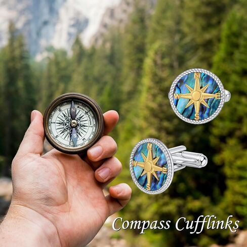 Thors Hammer Cufflinks for Men Sterling Silver Mjölnir Abalone Shell Cuff Links Amulet Jewelry for Men Father Business Tuxedo Groomsmen in Saudi Arabia