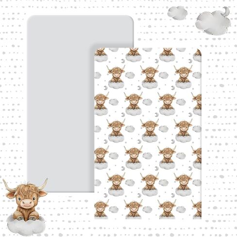 Peryiter 2 Pack Bow Crib Sheets for Girls Coquette Bed Sheet Set Fitted 52'' x 28" for Standard Crib Mattress Stretchable Soft Toddler Aesthetic Nursery Decor(Pink) in Kuwait