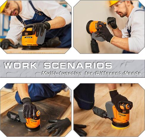 Orbit Sander Compatible with DEWALT 20V Battery, 5" electric Sander with Dust Collector for Sanding and Polishing (BATTERY NOT INCLUDE) in Saudi Arabia