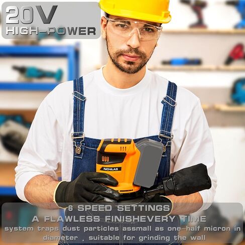 Orbit Sander Compatible with DEWALT 20V Battery, 5" electric Sander with Dust Collector for Sanding and Polishing (BATTERY NOT INCLUDE) in Saudi Arabia