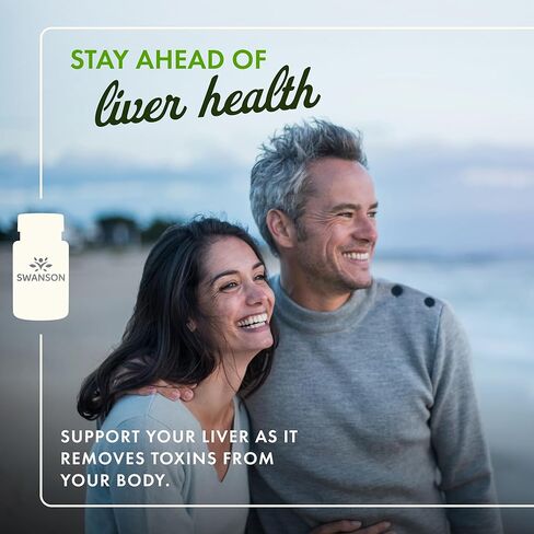 Swanson Milk Thistle (Standardized) - Herbal Liver Support Supplement w/ 80% Silymarin - Natural Formula Helping to Maintain Overall Health & Wellbeing - (120 Capsules) in Kuwait