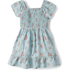 The Children's Place,Baby-Girls,and Toddler Casual Everyday Short Sleeve Dresses,Simply White Floral,4 Years in Kuwait