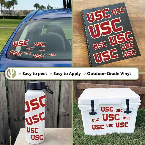 ملصق صبار الصحراء USC ملصق جامعة جنوب كاليفورنيا أحصنة طروادة ملصقات الفينيل شارات الكمبيوتر المحمول زجاجة ماء سجل قصاصات السيارة T3 (النوع 3-3) in Kuwait