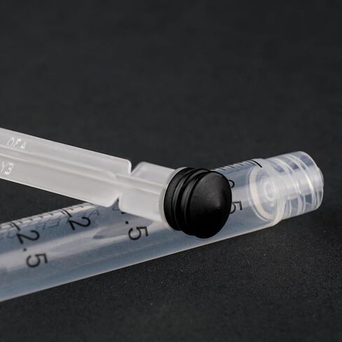 100 Pack 1ml Syringe with 27Gauge 1/2Inch (13mm) Needle Luer Lock, Disposable Lab Injection Syringes Individually Wrapped in Kuwait