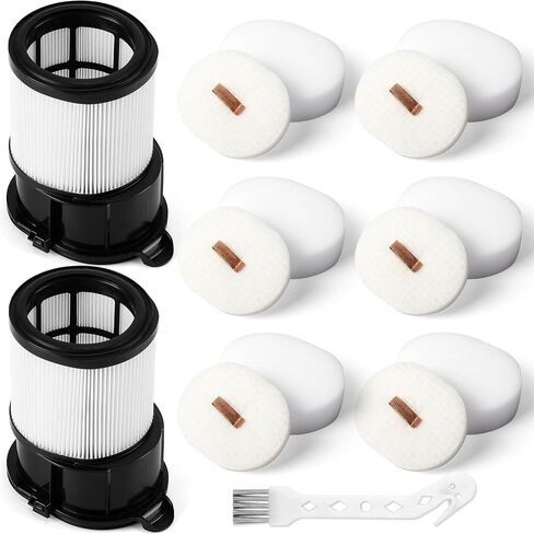 8 Pcs IP1251 IP3251 HEPA Filter Replacement Compatible with Shark Cordless PowerDetect Clean and Empty Lightweight Stick Vacuum, 1 Post-Motor HEPA Filter, 3 Pre-Motor Filter sets, 1 Cleaning Brush in Kuwait
