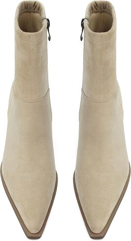 SOVANYOU Women's Kitten Heel Pointed Toe Booties Stiletto Boots Side Zipper Ankle Boots in Kuwait