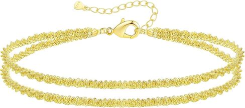 Gold Beaded Bracelets for Women, Stackable Gold Initial Bracelets for Women Non Tarnish, 14K Real Gold Plated Stretch Bead Ball Waterproof Bracelet with Letter Bracelets in Kuwait