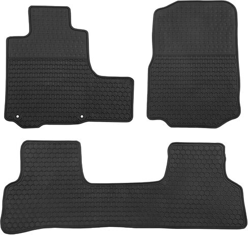 Car Floor Mats Custom Fit for Honda Passport 2019-2024 Black Rubber Auto Liner Mats All Weather Protection Heavy Duty Odorless in Kuwait