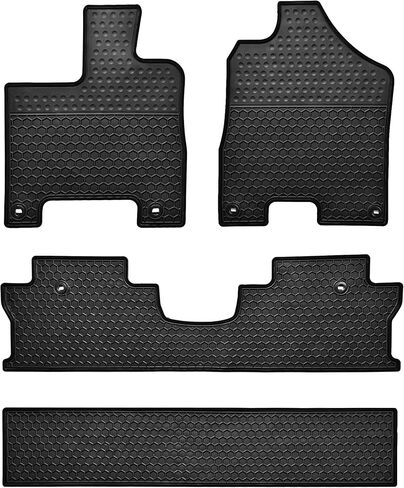 Car Floor Mats Custom Fit for Honda Passport 2019-2024 Black Rubber Auto Liner Mats All Weather Protection Heavy Duty Odorless in Kuwait