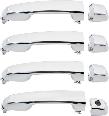 4PCS Exterior Chrome Door Handles for 2010-2021 Toyota 4Runner Door Handle Lexus GX460 (Not for Keyless Entry) OE#69250-60070,69210-60170,69250-60050,69250-60060 in Kuwait