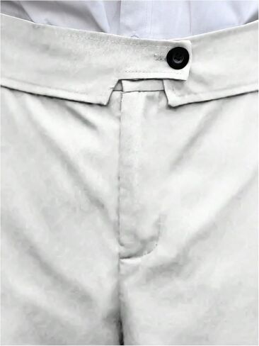 Verdusa Men's Wide Straight Leg Work Dress Pants Button Long Trousers with Pockets in Saudi Arabia