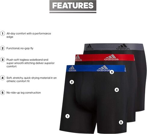Adidas Men Performance Boxer Boxer Intelder (3 حزم) in Saudi Arabia