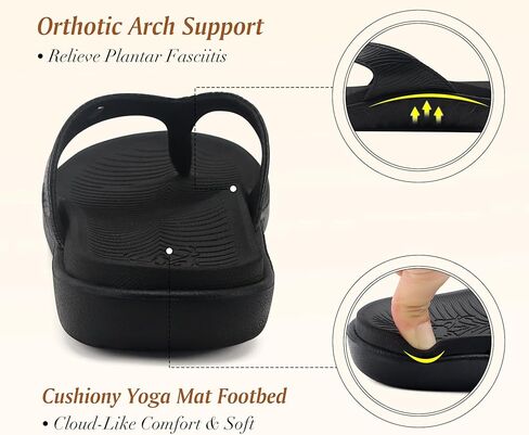 تقلب Kuailu Flop for Women Ladies Yoga Yoga Mat Cushion Sandals Dary Womans Lightweight Slip on Beach Thong Sandles بدعم من القوس المريح (الحجم الأمريكي 5-12) in Kuwait