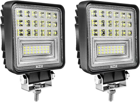 4INCH LED LED LIGHT PODS ، 126W مربع LED LED LID ، 12V 24V Spot & Flood Off Road Lights ، LED FOG LIGHT TRACK TRACK TRACK LIGH in Saudi Arabia