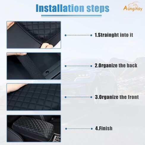 Aunginsy Car Leather Center Console Protector Cover Compatible with Kia Sorento 2021-2025 Center Console Armrest Seat Box Cover Cushion Lid Protector Pad Waterproof Anti-Scratch Interior Accessories in Kuwait