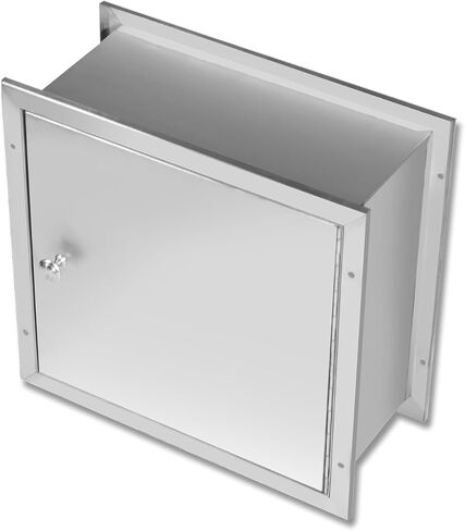 Stainless Steel Transfer Sample Tray Box with Pass Through Window Dual Sided Access Doors for Specimen Transfer in Laboratory Handling Applications Medical Cabinet 13.19" L x 5.91" W x 12.68" H in Saudi Arabia