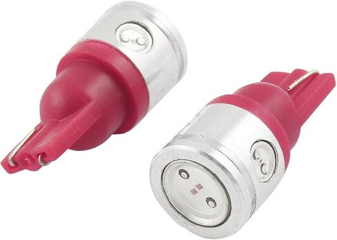 Uxcell a12041800ux0005 2 قطعة T10 أحمر 3+1 LED SMD لوحة أجهزة القياس لوحة المصباح الكهربائي in Saudi Arabia