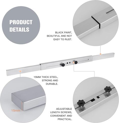 Door Security Door Bar (Black - Heavy Duty) Use as Door Security Bar -Door Reinforcement Lock,Protect The Security of The Entire Door. Fits Doors 30"-39" - Safe Room in Saudi Arabia